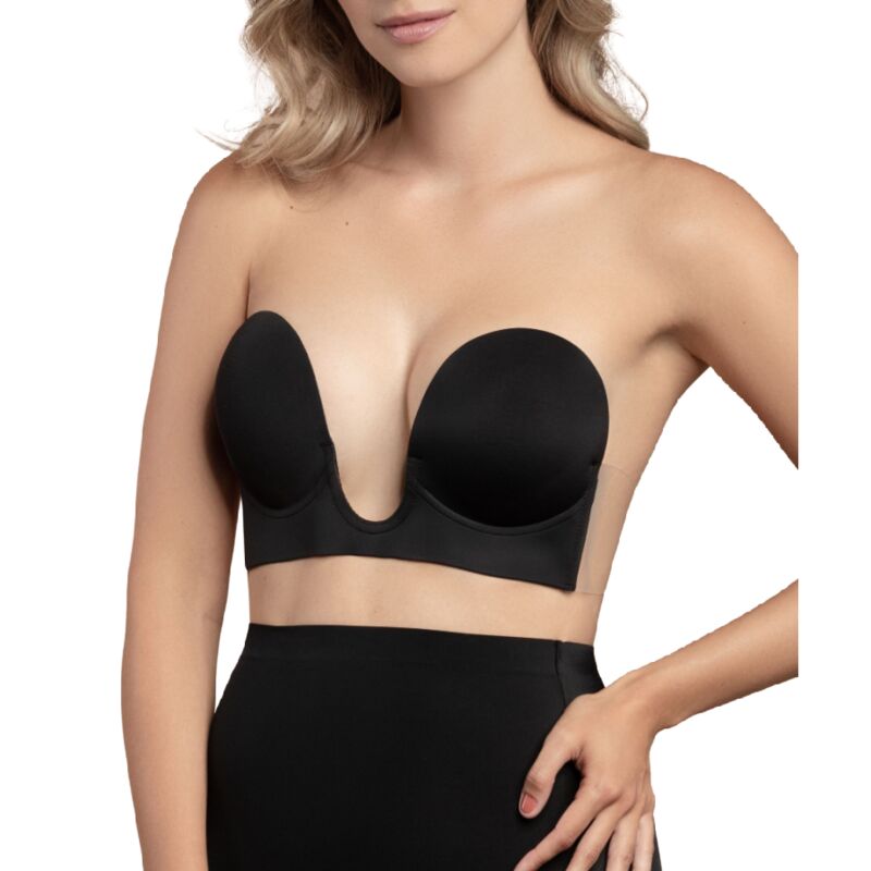 BYE BRA NAHTLOSER U-STYLE BRA - SCHWARZE GRÖSSE A.