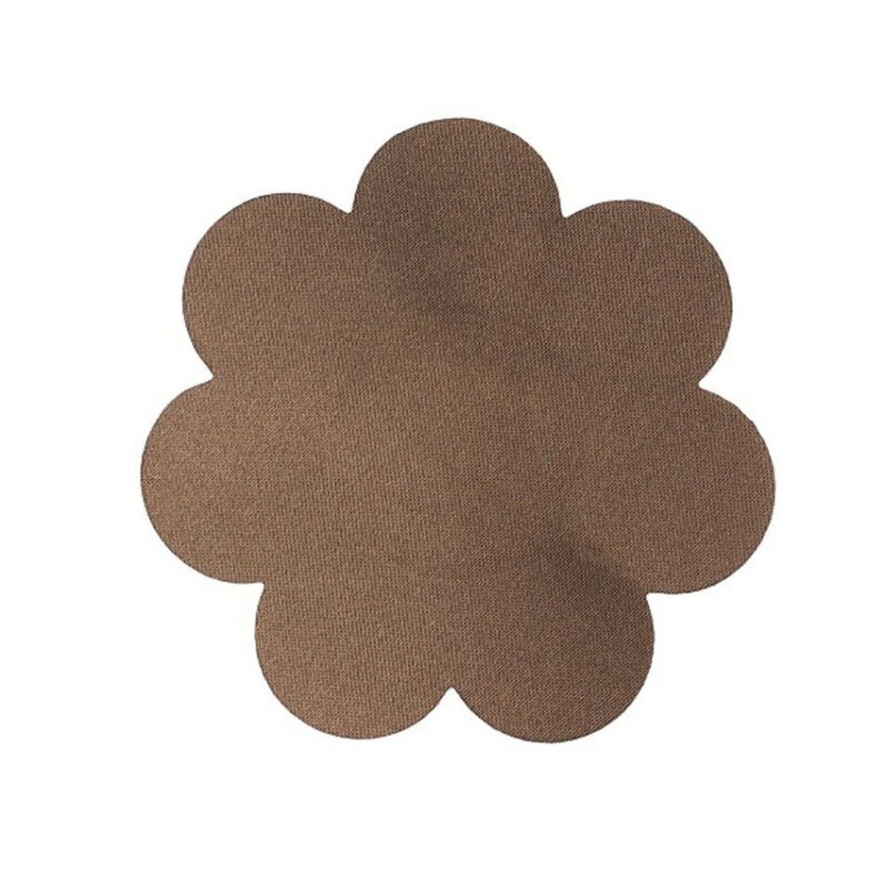 BYE BRA BRUST LIFT PADS + 3 PAARE SATIN NIPPEL ABDECKUNGEN - DUNKELBRAUN GRÖSSE DF – Bild 4