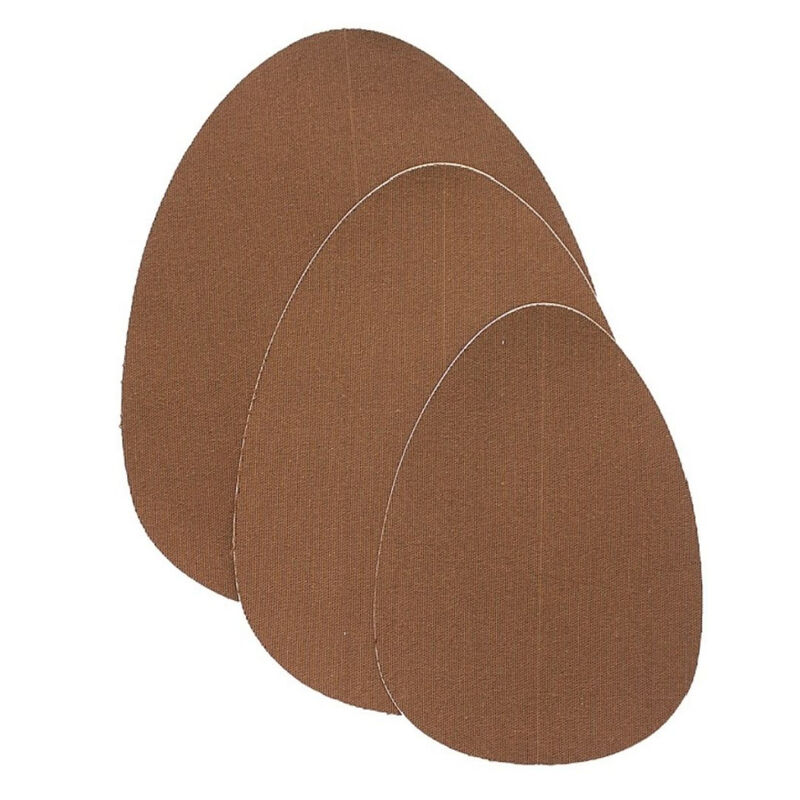 BYE BRA BRUST LIFT PADS + 3 PAARE SATIN NIPPEL ABDECKUNGEN - DUNKELBRAUN GRÖSSE DF – Bild 5