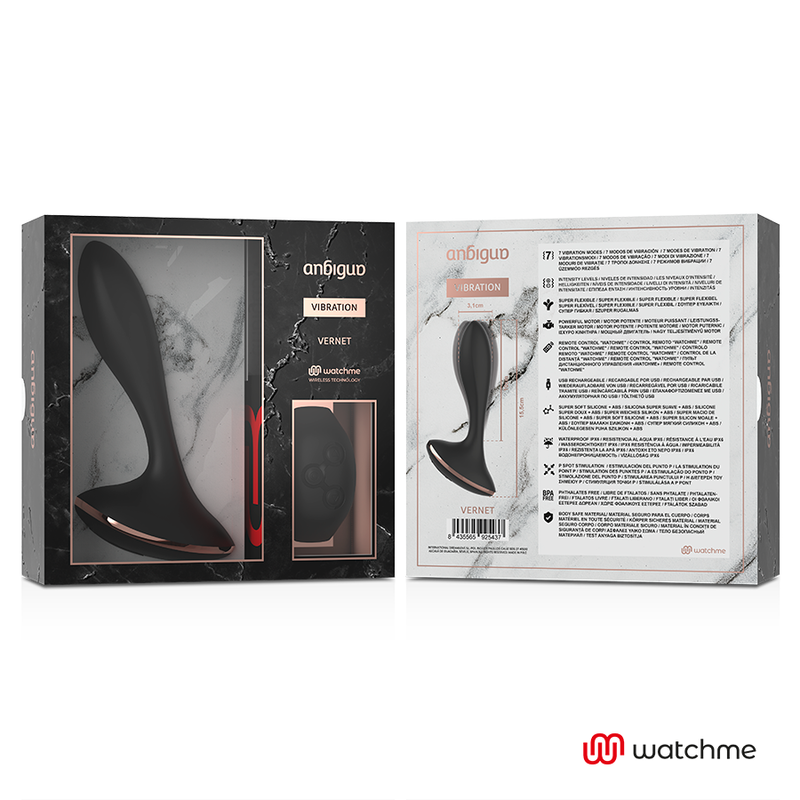 AMBIGUO WATCHME REMOTE CONTROL VIBRATOR ANAL VERNET – Bild 3