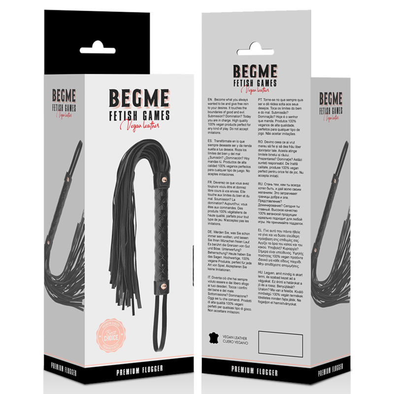 BEGME BLACK EDITION VEGANER LEDER FLOGGER – Bild 5