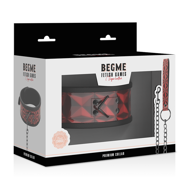 BEGME RED EDITION VEGANE LEDERHALSKETTE – Bild 7