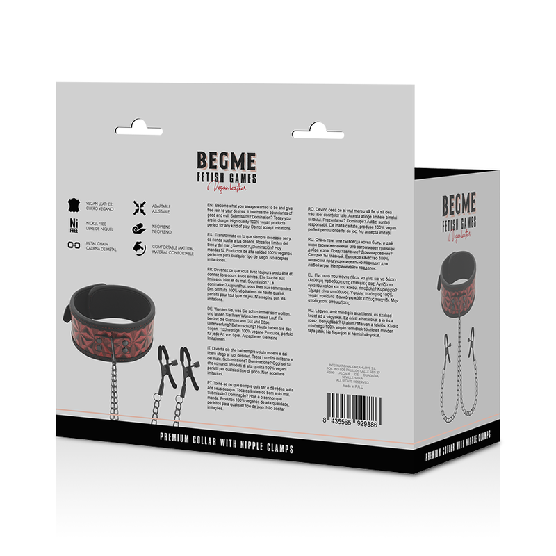 BEGME RED EDITION HALSKETTE MIT KETTEN UND NIPPEL – Bild 8