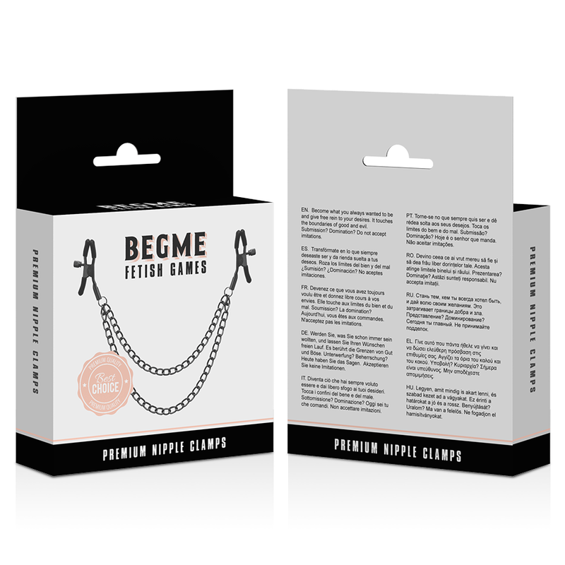 BEGME RED EDITION NIPPELCLIPS MIT KETTE – Bild 4