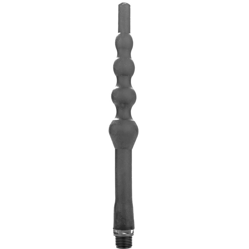 GANZ SCHWARZ PERLEN SILIKON ANAL DOUCHE 27CM