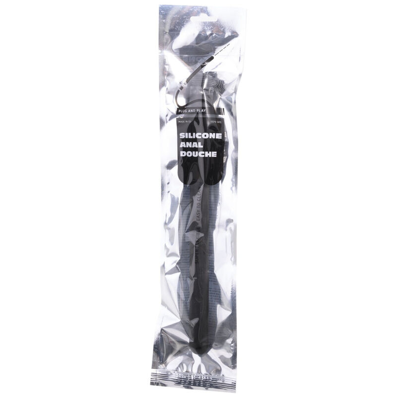 GANZ SCHWARZ PERLEN SILIKON ANAL DOUCHE 27CM – Bild 2