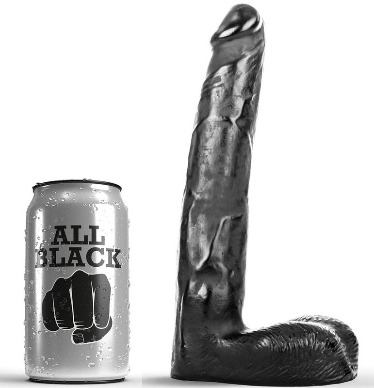 GANZ SCHWARZER DILDO 21CM