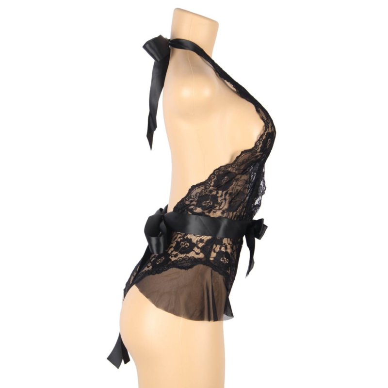 QUEEN LINGERIE DEEP V RÜCKENLOSER SPITZE TEDDY L/XL – Bild 11
