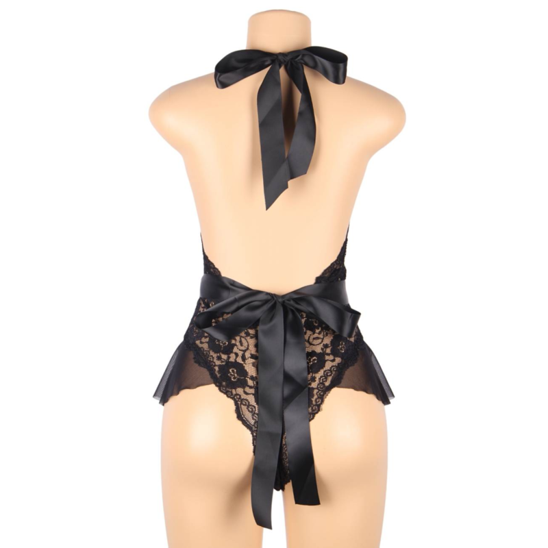 QUEEN LINGERIE DEEP V RÜCKENLOSER SPITZE TEDDY L/XL – Bild 12