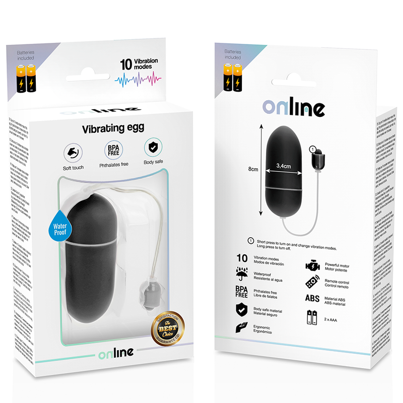 ONLINE WASSERDICHTES VIBRIERENDES EI - SCHWARZ – Bild 4