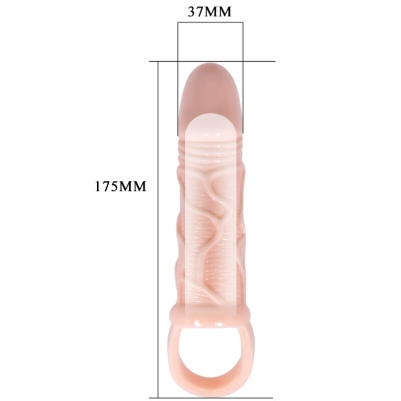 BAILE SILIKON-PENISHÜLLE MIT BALLRIEMEN 13,5 CM – Bild 3