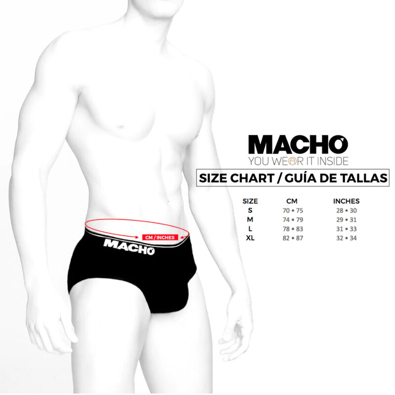 Macho MS24A Slip Dunkelrot – Größe XL – Bild 3