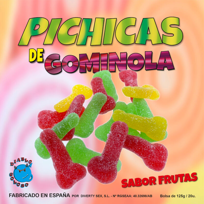 DIABLO PICANTE - GUMMIGE PENISFRÜCHTE MIT ZUCKER