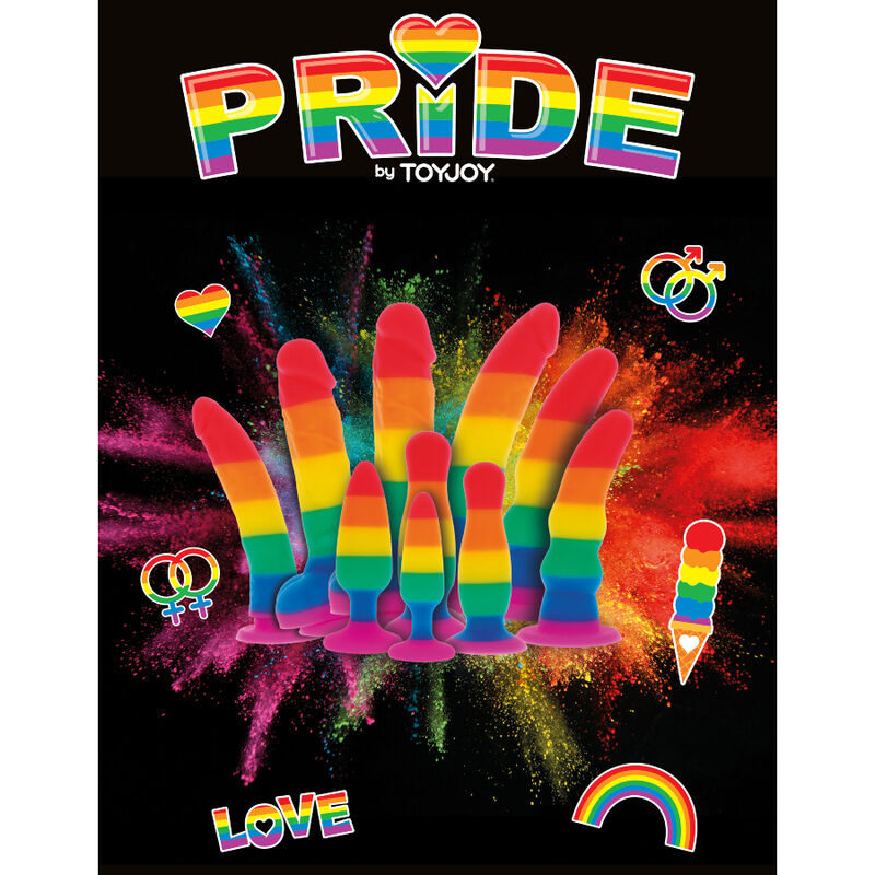 PRIDE - LGBT FLAGGE DILDO WELLE 17 CM – Bild 3