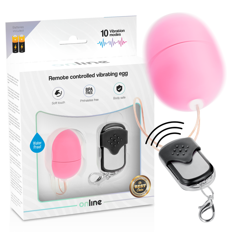 ONLINE FERNBEDIENUNG VIBRIERENDES EGG S - PINK