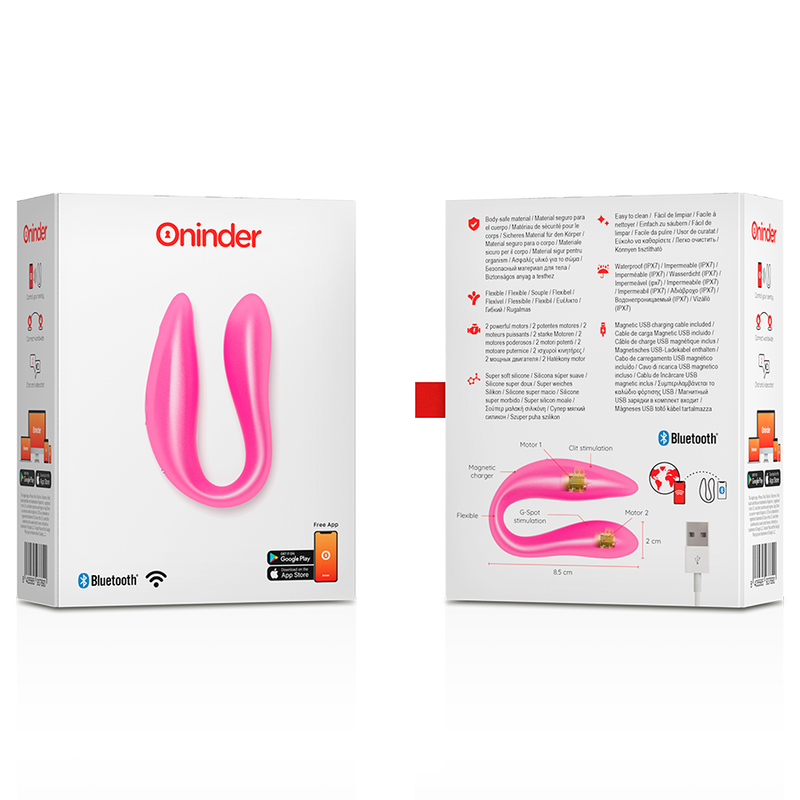ONINDER - LISBOA G-SPOT & KLITORALSTIMULATOR ROSA - KOSTENLOSE APP – Bild 6