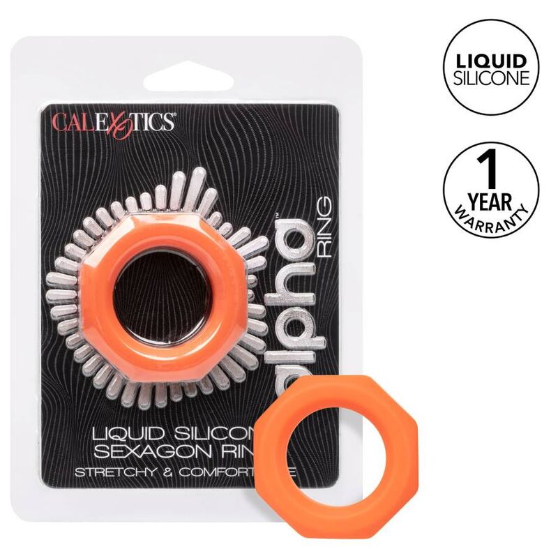 CALIFORNIA EXOTICS ALPHA SEXAGON RING ORANGE – Bild 3