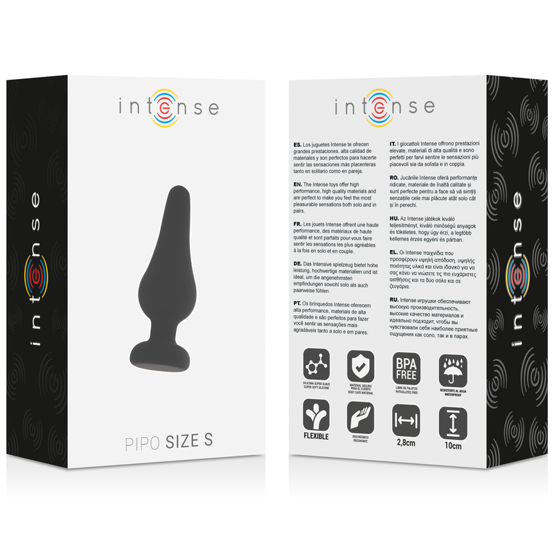 INTENSE ANAL PLUG PIPO S SILIKON SCHWARZ 9,8 CM – Bild 5