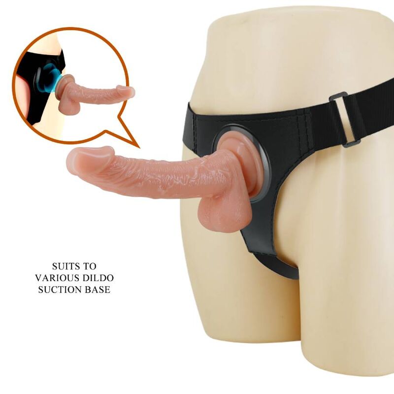 PRETTY LOVE - HARNESS BRIEFS UNIVERSAL HARNESS MIT DILDO KEVIN 19 CM NATUR – Bild 2