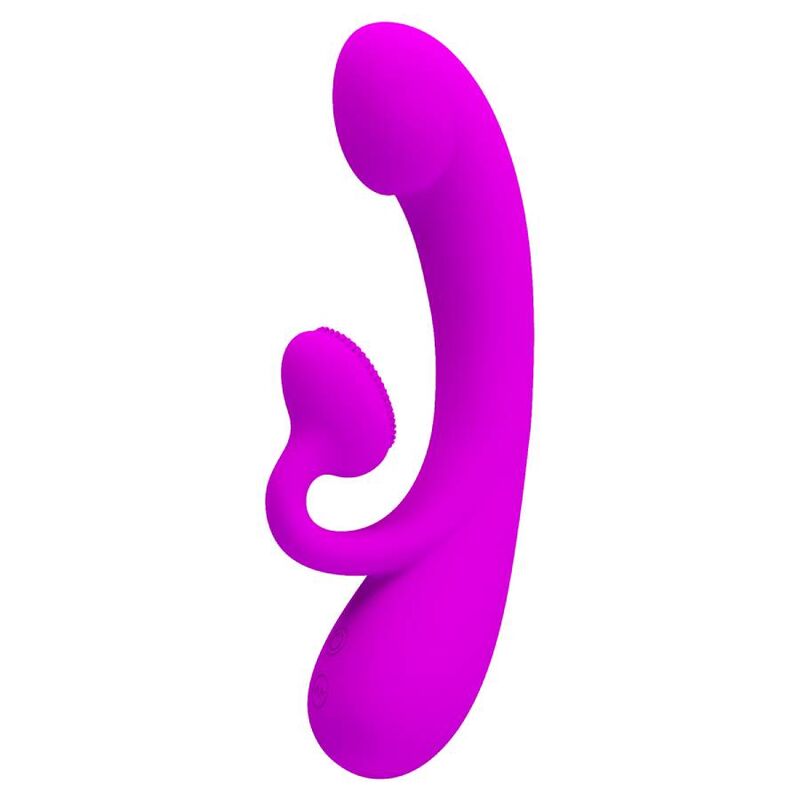 PRETTY LOVE - SINCERE SILICONE VIBRATOR AND STIMULATOR PURPLE – Bild 2