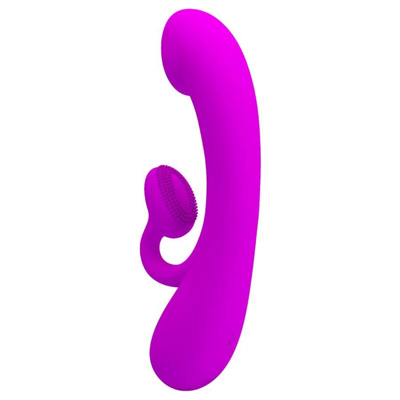 PRETTY LOVE - SINCERE SILICONE VIBRATOR AND STIMULATOR PURPLE – Bild 3