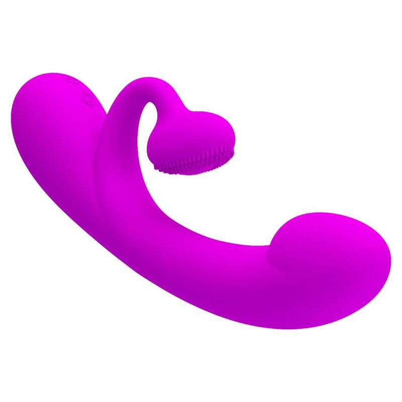 PRETTY LOVE - SINCERE SILICONE VIBRATOR AND STIMULATOR PURPLE – Bild 6