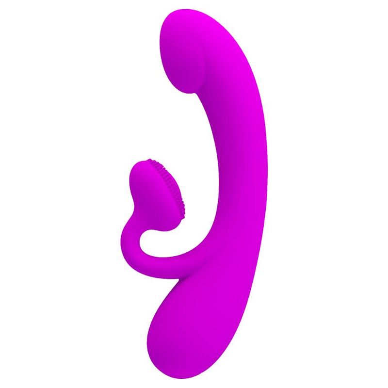 PRETTY LOVE - SINCERE SILICONE VIBRATOR AND STIMULATOR PURPLE – Bild 4