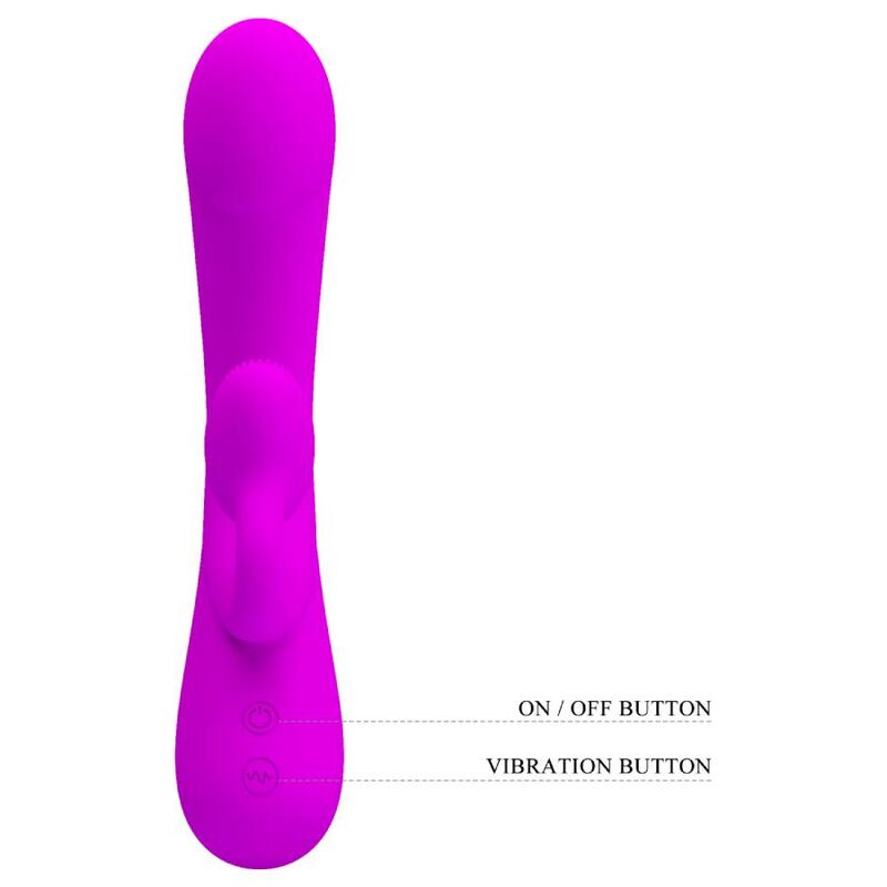 PRETTY LOVE - SINCERE SILICONE VIBRATOR AND STIMULATOR PURPLE – Bild 7