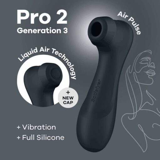 SATISFYER PRO 2 GENERATION 3 LIQUID AIR TECHNOLOGY - BLACK – Bild 5