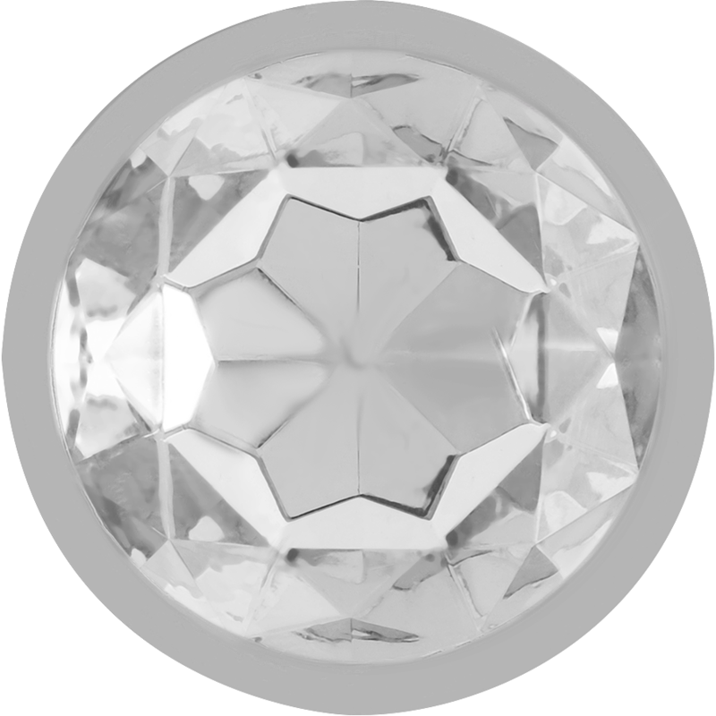 INTENSE - ALUMINIUM-METALL-ANALSPlug mit silbernem Glas, Größe S – Bild 4