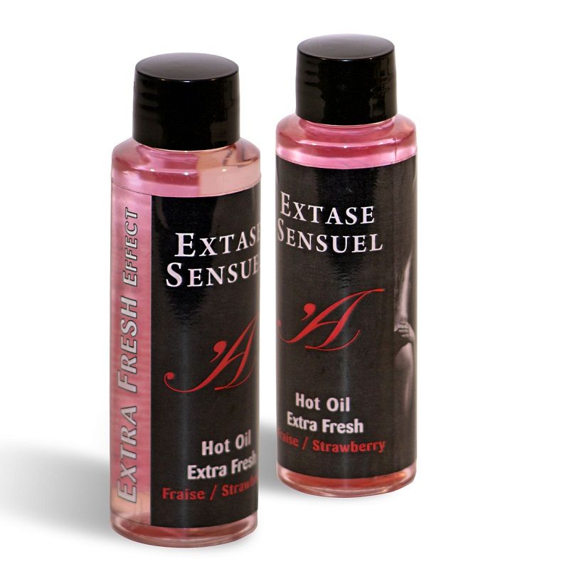EXTASE SENSUEL HEISSES ÖL EXTRA FRISCHE ERDBEERE 100ML
