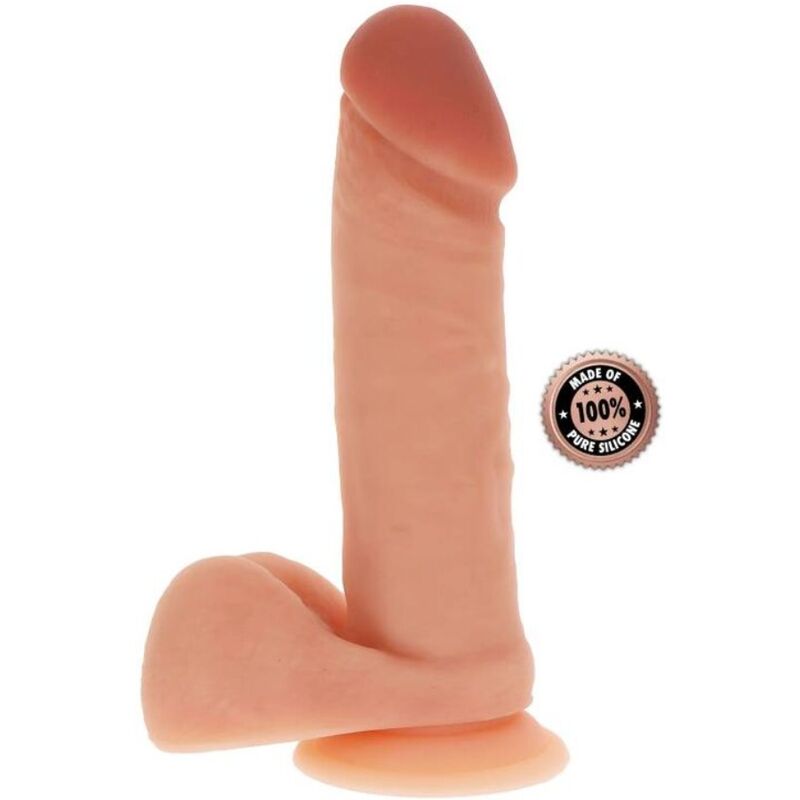 WERDEN SIE REAL - SILIKONDILDO 20,5 CM MIT KUGELN HAUT