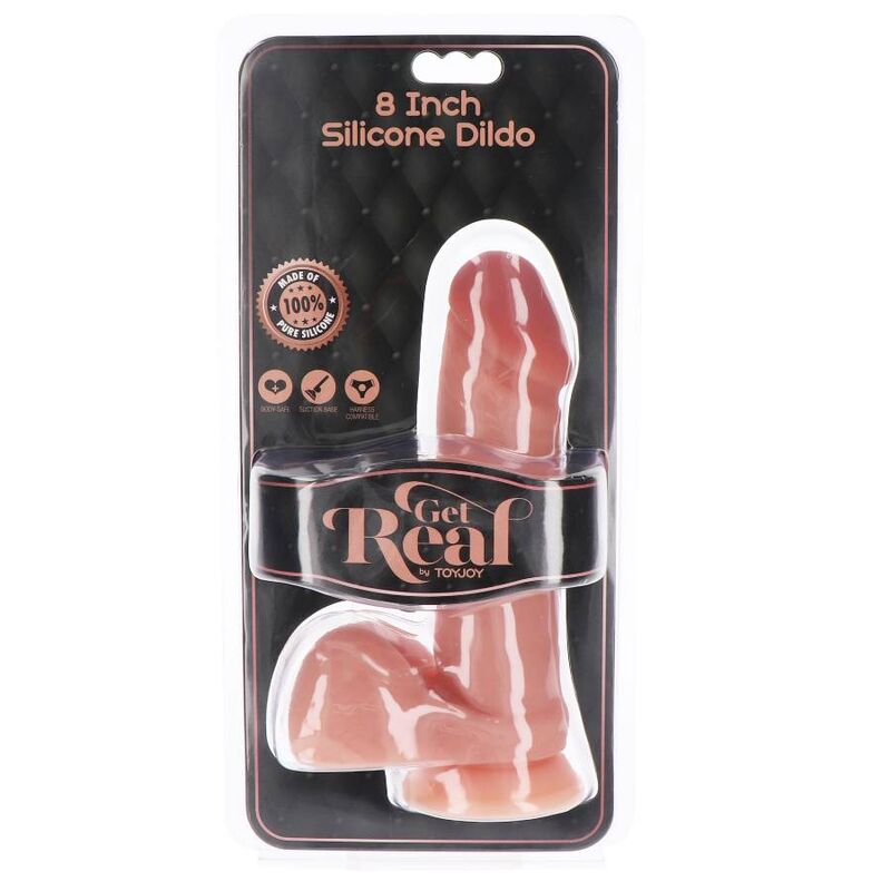 WERDEN SIE REAL - SILIKONDILDO 20,5 CM MIT KUGELN HAUT – Bild 4