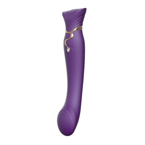 ZALO - QUEEN SET PULSE WAVE CLIT STIM PURPLE – Bild 3