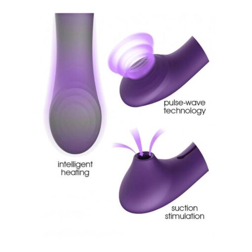 ZALO - QUEEN SET PULSE WAVE CLIT STIM PURPLE – Bild 11