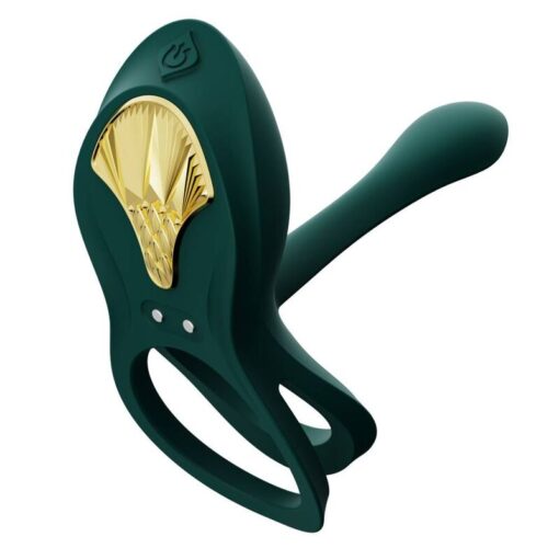 ZALO - BAYEK VIBRATING COUPLES RING GREEN – Bild 3