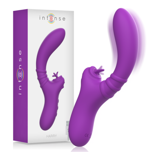 INTENSIV - HARRY VIBRATOR FLEXIBEL MIT LILA ZUNGE