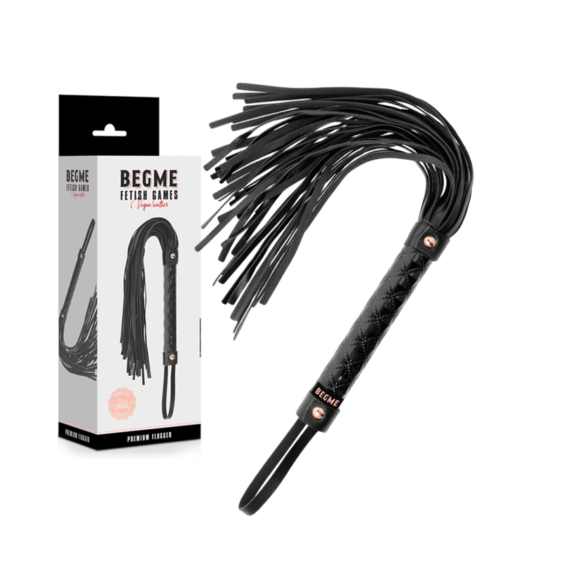 BEGME BLACK EDITION VEGANER LEDER FLOGGER