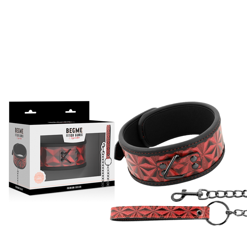 BEGME RED EDITION VEGANE LEDERHALSKETTE