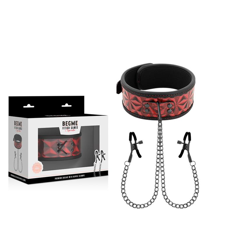 BEGME RED EDITION HALSKETTE MIT KETTEN UND NIPPEL