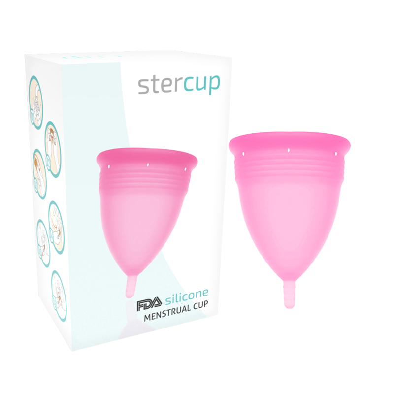 STERCUP MENSTRUAL CUP GRÖSSE ROSA FARBE FDA SILICONE