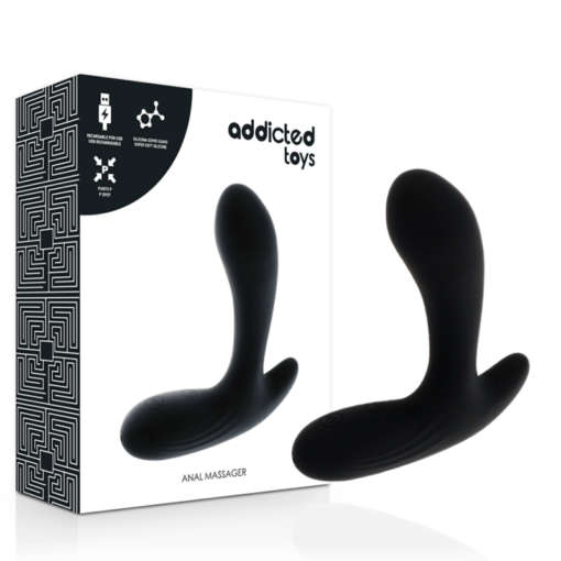 ADDICTED TOYS ANAL MASSAGER SCHWARZ VIBRATION – Bild 2