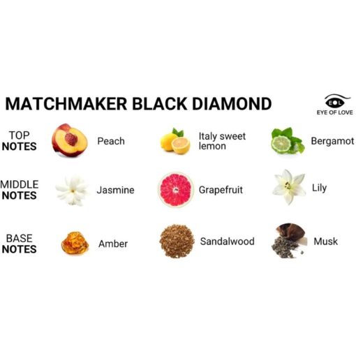 AUGE DER LIEBE - MATCHMAKER BLACK DIAMOND PHEROMON-PARFÜM ZIEHT SIE 30 ML AN – Bild 3