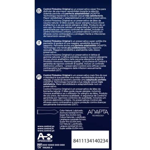 CONTROL FINISSIMO CONDOMS 12 UNITS – Bild 2