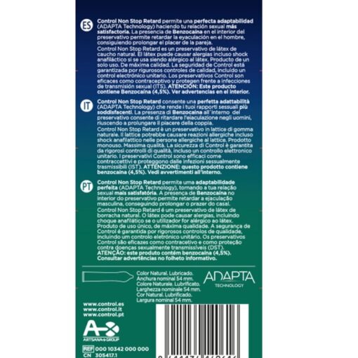 CONTROL NON STOP RETARD CONDOMS 12 UNITS – Bild 2