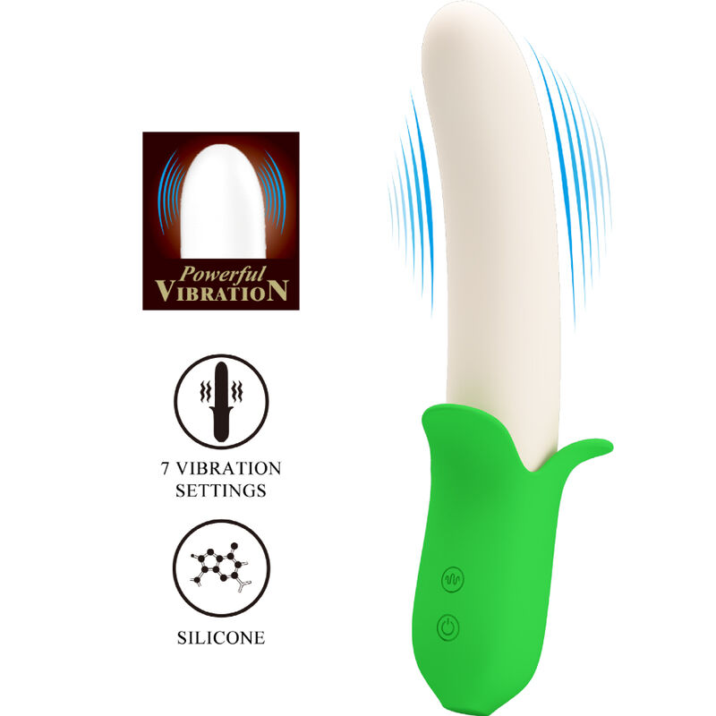 PRETTY LOVE - BANANA KNIGHT SUPER POWER 7 VIBRATIONSEINSTELLUNGEN SILIKON – Bild 3