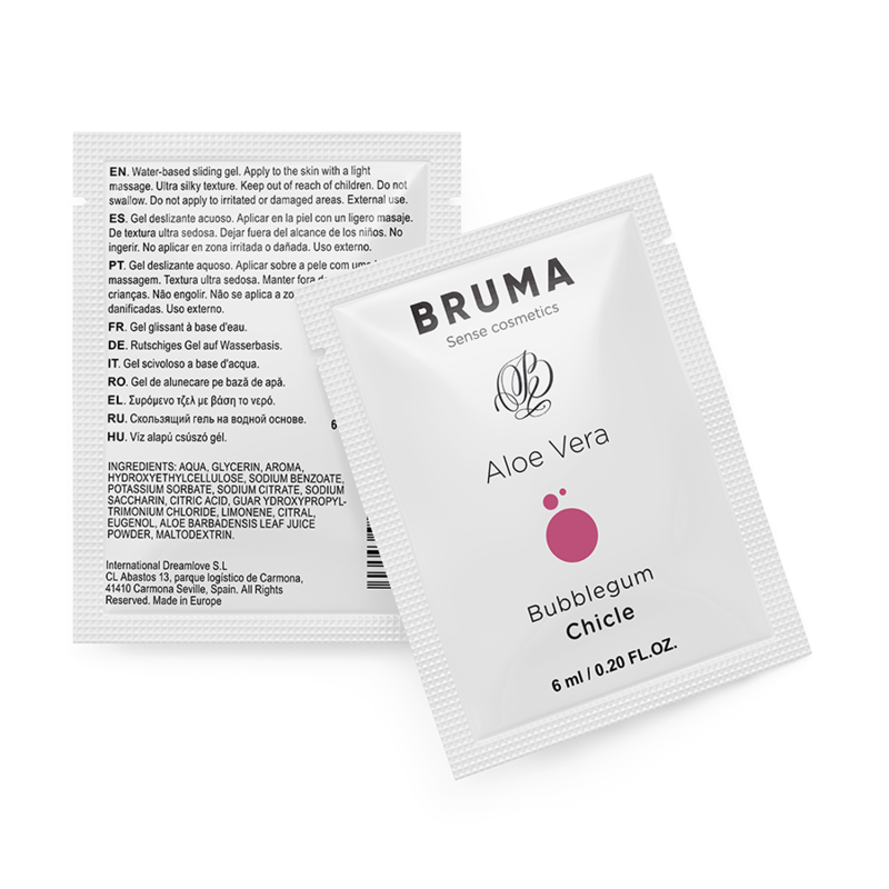 BRUMA - ALOE VERA GLEITGEL BUBBLEGUM GESCHMACK 6 ML – Bild 5