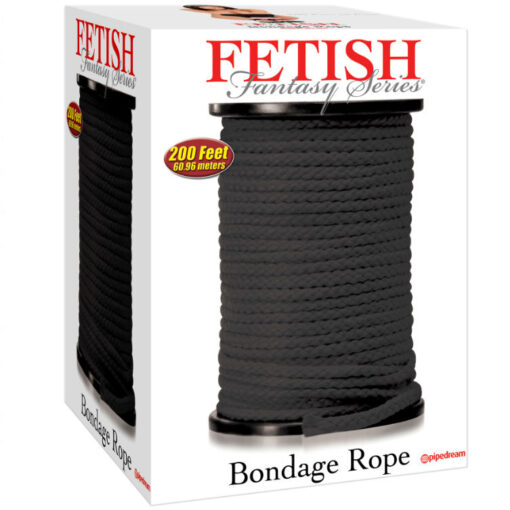 FETISH FANTASY SERIE BONDAGE SEIL SCHWARZ 60,96 METER – Bild 2