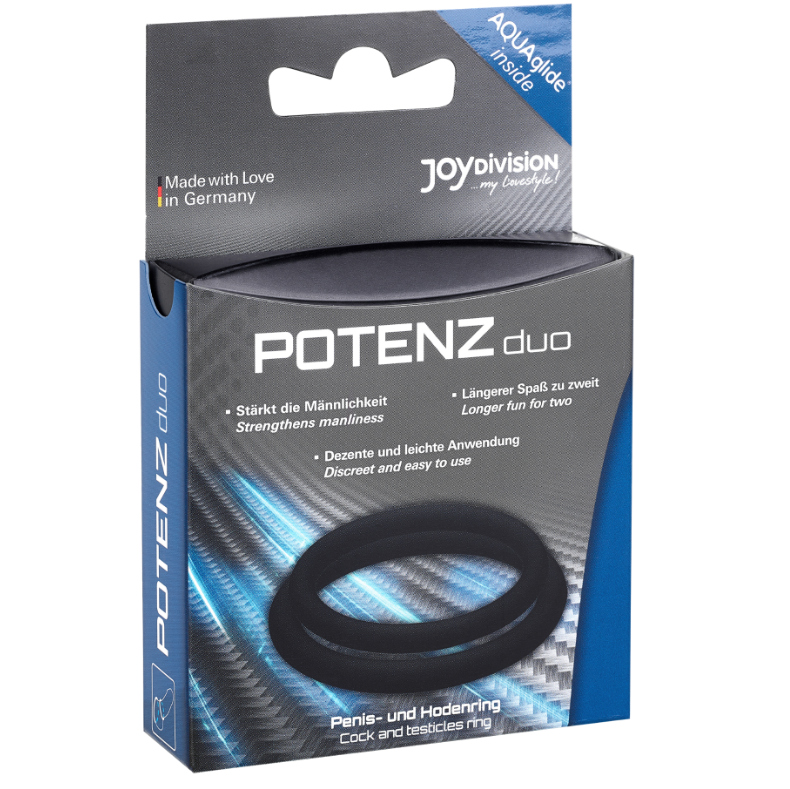 POTENZ DUO RINGE SCHWARZ - M – Bild 2
