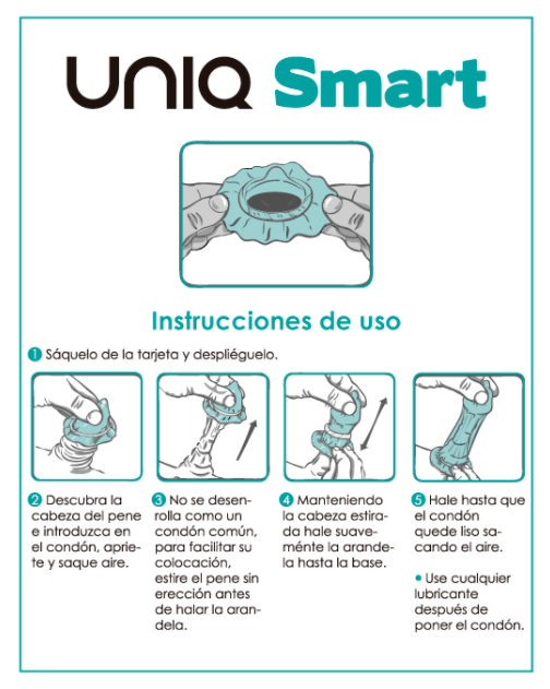 UNIQ SMART LATEX FREE PRE-ERECTION CONDOMS 3 UNITS – Bild 2
